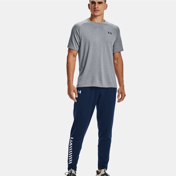 Under Armour Men's Heather Gray Short Sleeve Tech Tee - Picture 4 of 13